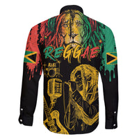 International Reggae Day Family Matching Short Sleeve Bodycon Dress and Hawaiian Shirt Rastafarian Lion and B-Marley Passion - Wonder Print Shop