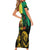International Reggae Day Family Matching Short Sleeve Bodycon Dress and Hawaiian Shirt Rastafarian Lion and B-Marley Passion - Wonder Print Shop