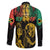 International Reggae Day Family Matching Summer Maxi Dress and Hawaiian Shirt Rastafarian Lion and B-Marley Passion - Wonder Print Shop