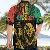 International Reggae Day Hawaiian Shirt Rastafarian Lion and B-Marley Passion - Wonder Print Shop