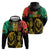 International Reggae Day Hoodie Rastafarian Lion and B-Marley Passion - Wonder Print Shop
