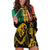 International Reggae Day Hoodie Dress Rastafarian Lion and B-Marley Passion - Wonder Print Shop