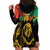 International Reggae Day Hoodie Dress Rastafarian Lion and B-Marley Passion - Wonder Print Shop