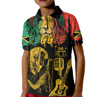 International Reggae Day Kid Polo Shirt Rastafarian Lion and B-Marley Passion - Wonder Print Shop