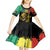 International Reggae Day Kid Short Sleeve Dress Rastafarian Lion and B-Marley Passion - Wonder Print Shop