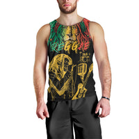 International Reggae Day Men Tank Top Rastafarian Lion and B-Marley Passion - Wonder Print Shop