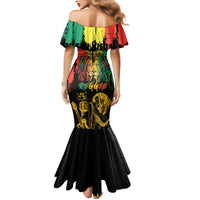 International Reggae Day Mermaid Dress Rastafarian Lion and B-Marley Passion - Wonder Print Shop
