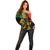 International Reggae Day Off Shoulder Sweater Rastafarian Lion and B-Marley Passion - Wonder Print Shop