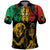 International Reggae Day Polo Shirt Rastafarian Lion and B-Marley Passion - Wonder Print Shop