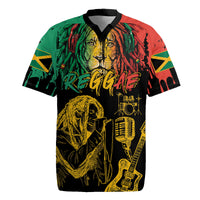 International Reggae Day Rugby Jersey Rastafarian Lion and B-Marley Passion - Wonder Print Shop