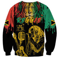 International Reggae Day Sweatshirt Rastafarian Lion and B-Marley Passion - Wonder Print Shop