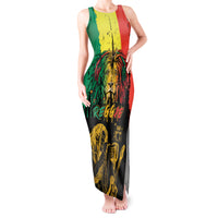 International Reggae Day Tank Maxi Dress Rastafarian Lion and B-Marley Passion - Wonder Print Shop