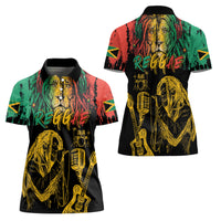 International Reggae Day Women Polo Shirt Rastafarian Lion and B-Marley Passion - Wonder Print Shop