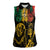 International Reggae Day Women Sleeveless Polo Shirt Rastafarian Lion and B-Marley Passion - Wonder Print Shop
