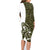 Funny Bigfoot Green Military Texture Fish Family Matching Long Sleeve Bodycon Dress and Hawaiian Shirt - Wonder Print Shop