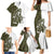 Funny Bigfoot Green Military Texture Fish Family Matching Mermaid Dress and Hawaiian Shirt - Wonder Print Shop