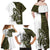 Funny Bigfoot Green Military Texture Fish Family Matching Off Shoulder Maxi Dress and Hawaiian Shirt - Wonder Print Shop