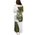Funny Bigfoot Green Military Texture Fish Family Matching Puletasi and Hawaiian Shirt - Wonder Print Shop