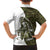 Funny Bigfoot Green Military Texture Fish Family Matching Short Sleeve Bodycon Dress and Hawaiian Shirt - Wonder Print Shop