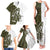 Funny Bigfoot Green Military Texture Fish Family Matching Tank Maxi Dress and Hawaiian Shirt - Wonder Print Shop