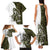 Funny Bigfoot Green Military Texture Fish Family Matching Tank Maxi Dress and Hawaiian Shirt - Wonder Print Shop