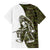 Funny Bigfoot Green Military Texture Fish Family Matching Tank Maxi Dress and Hawaiian Shirt - Wonder Print Shop