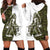 Funny Bigfoot Green Military Texture Fish Hoodie Dress - Wonder Print Shop
