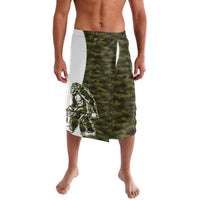 Funny Bigfoot Green Military Texture Fish Lavalava - Wonder Print Shop