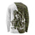 Funny Bigfoot Green Military Texture Fish Long Sleeve Shirt - Wonder Print Shop