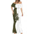 Funny Bigfoot Green Military Texture Fish Mermaid Dress - Wonder Print Shop