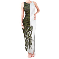 Funny Bigfoot Green Military Texture Fish Tank Maxi Dress - Wonder Print Shop