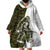 Funny Bigfoot Green Military Texture Fish Wearable Blanket Hoodie - Wonder Print Shop