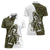 Funny Bigfoot Green Military Texture Fish Women Polo Shirt - Wonder Print Shop
