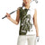 Funny Bigfoot Green Military Texture Fish Women Sleeveless Polo Shirt - Wonder Print Shop