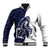 Funny Bigfoot Blue Military Texture Fish Baseball Jacket - Wonder Print Shop