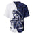 Funny Bigfoot Blue Military Texture Fish Baseball Jersey - Wonder Print Shop