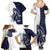 Funny Bigfoot Blue Military Texture Fish Family Matching Summer Maxi Dress and Hawaiian Shirt - Wonder Print Shop