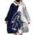 Funny Bigfoot Blue Military Texture Fish Wearable Blanket Hoodie - Wonder Print Shop