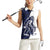 Funny Bigfoot Blue Military Texture Fish Women Sleeveless Polo Shirt - Wonder Print Shop