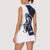 Funny Bigfoot Blue Military Texture Fish Women Sleeveless Polo Shirt - Wonder Print Shop