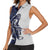 Funny Bigfoot Blue Military Texture Fish Women Sleeveless Polo Shirt - Wonder Print Shop