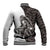 Funny Bigfoot Gray Military Texture Fish Baseball Jacket - Wonder Print Shop