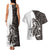 Funny Bigfoot Gray Military Texture Fish Couples Matching Tank Maxi Dress and Hawaiian Shirt - Wonder Print Shop