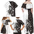 Funny Bigfoot Gray Military Texture Fish Family Matching Off Shoulder Maxi Dress and Hawaiian Shirt - Wonder Print Shop