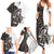 Funny Bigfoot Gray Military Texture Fish Family Matching Summer Maxi Dress and Hawaiian Shirt - Wonder Print Shop