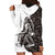 Funny Bigfoot Gray Military Texture Fish Hoodie Dress - Wonder Print Shop