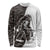 Funny Bigfoot Gray Military Texture Fish Long Sleeve Shirt - Wonder Print Shop