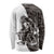 Funny Bigfoot Gray Military Texture Fish Long Sleeve Shirt - Wonder Print Shop