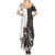 Funny Bigfoot Gray Military Texture Fish Summer Maxi Dress - Wonder Print Shop