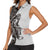 Funny Bigfoot Gray Military Texture Fish Women Sleeveless Polo Shirt - Wonder Print Shop
